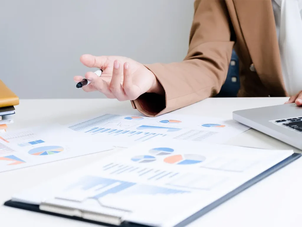 Professional meeting to discuss body corporate financial budgets and building maintenance levies